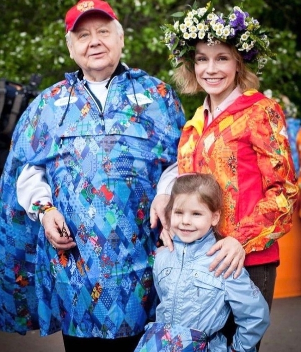 Марина Зудина и Олег Табаков с дочерью