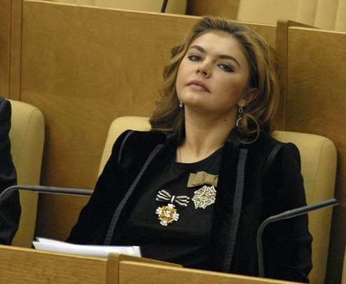 Депутат Алина Кабаева на заседании Госдумы. 2008 год