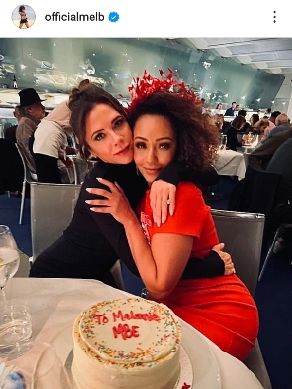 Виктория Бэкхем и Мел Браун