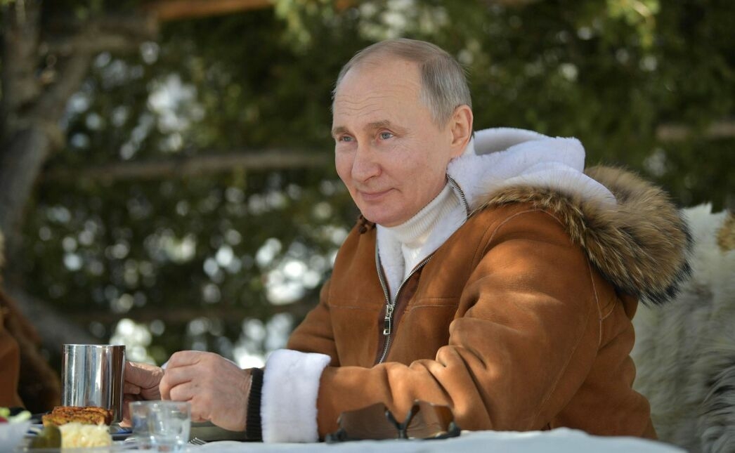 Владимир Путин в Сибири в 2014 году
