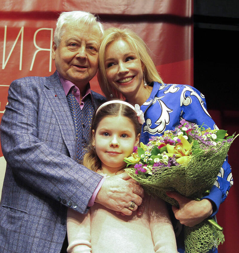 Марина Зудина, Олег Табаков и дочь Маша
