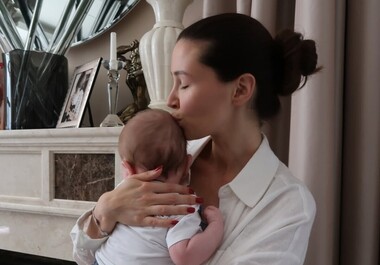 Анна Заворотнюк с сыном