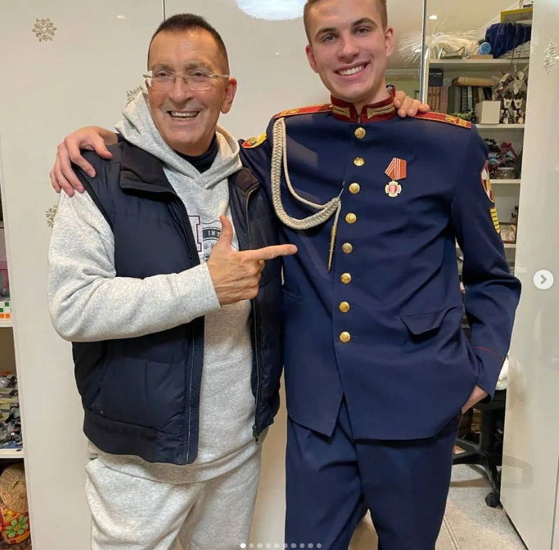 Буйнов с внуком