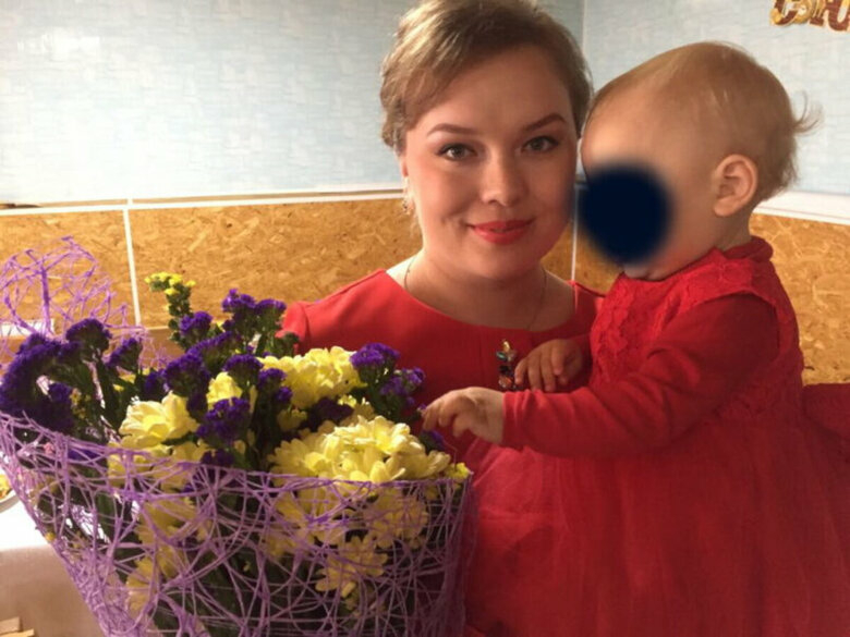 Елизавета Кутурова с дочкой