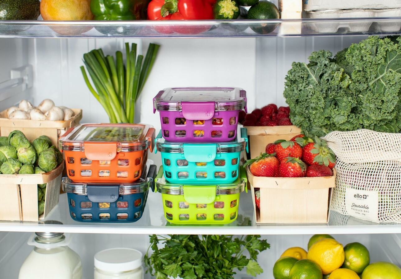 Распределите продукты по контейнерам