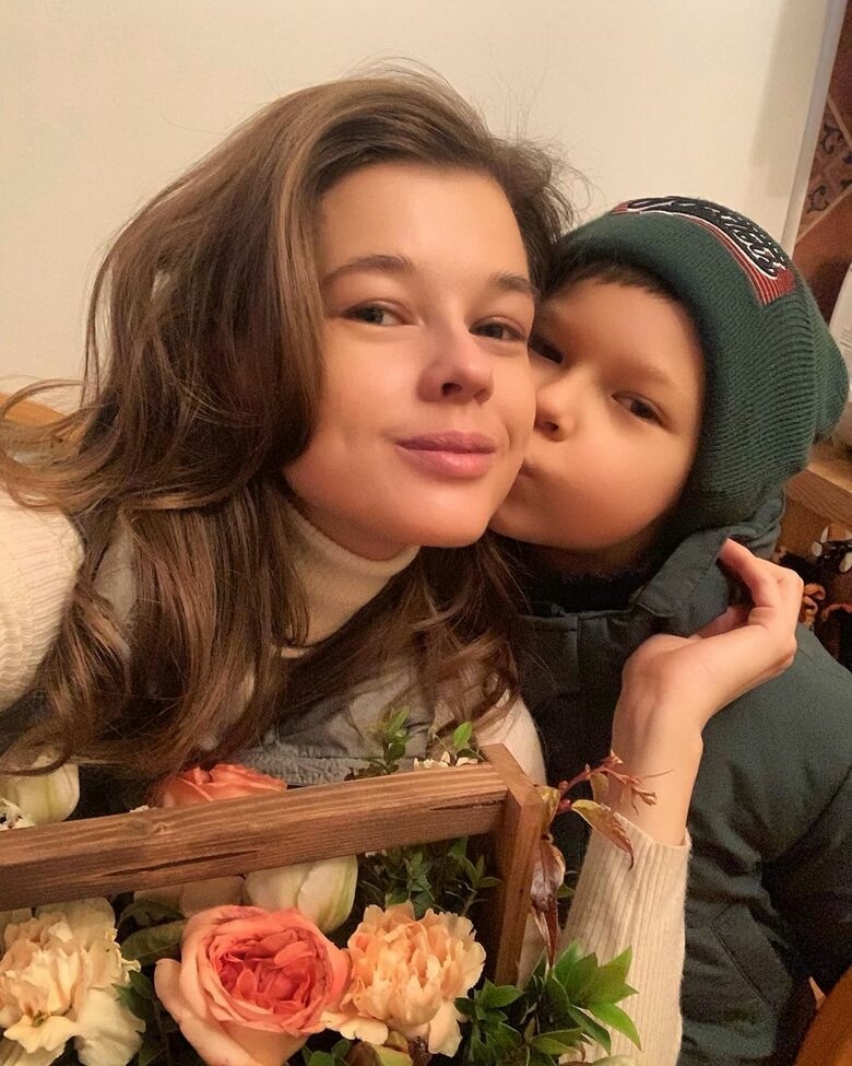 Екатерина Шпица с сыном Германом