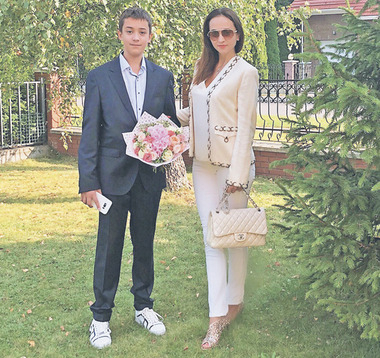 Софи Кальчева с сыном