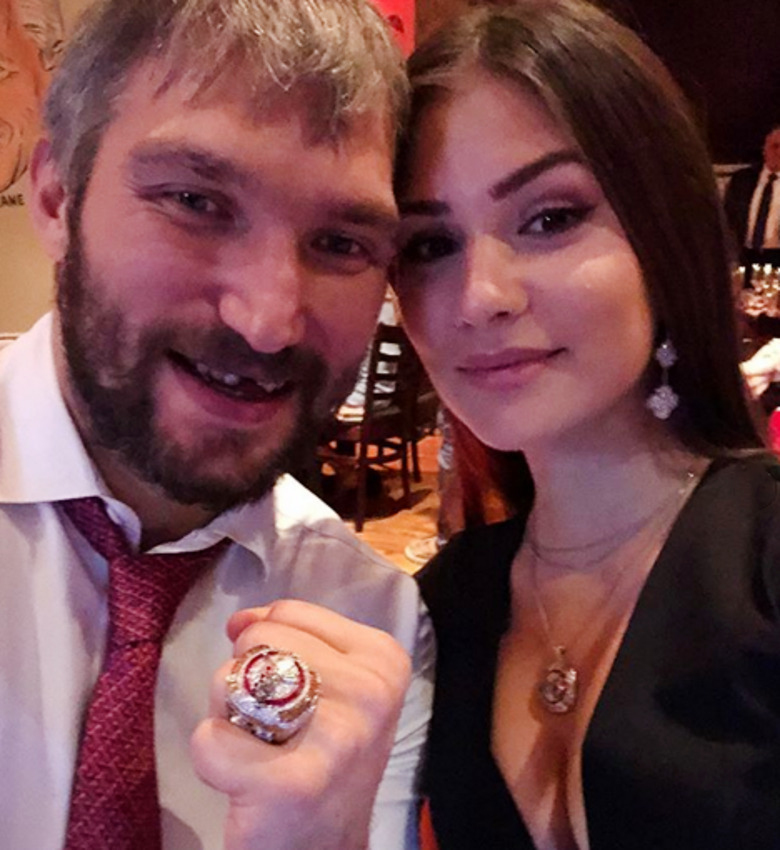 Анастасия Шубская и Александр Овечкин