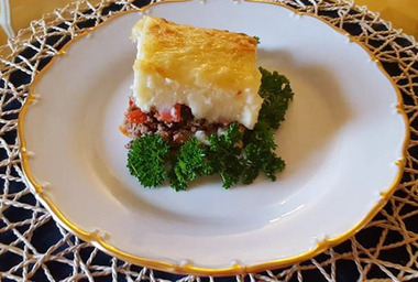 Картофельная запеканка с мясным фаршем