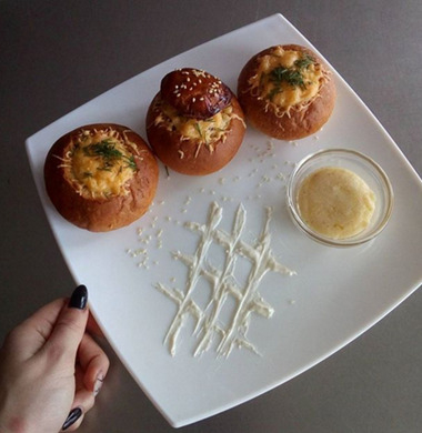 Жульен в булочках