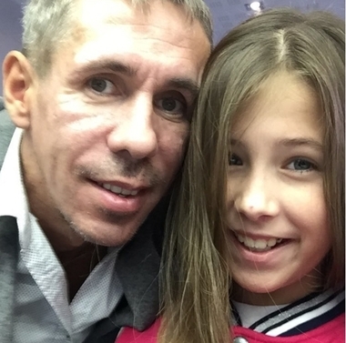 Алексей Панин с дочерью Нюсей