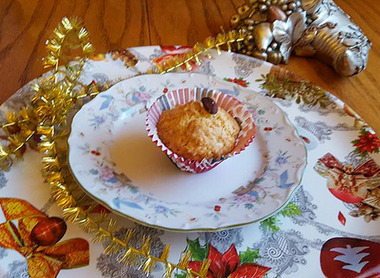 Кексы с яблоками