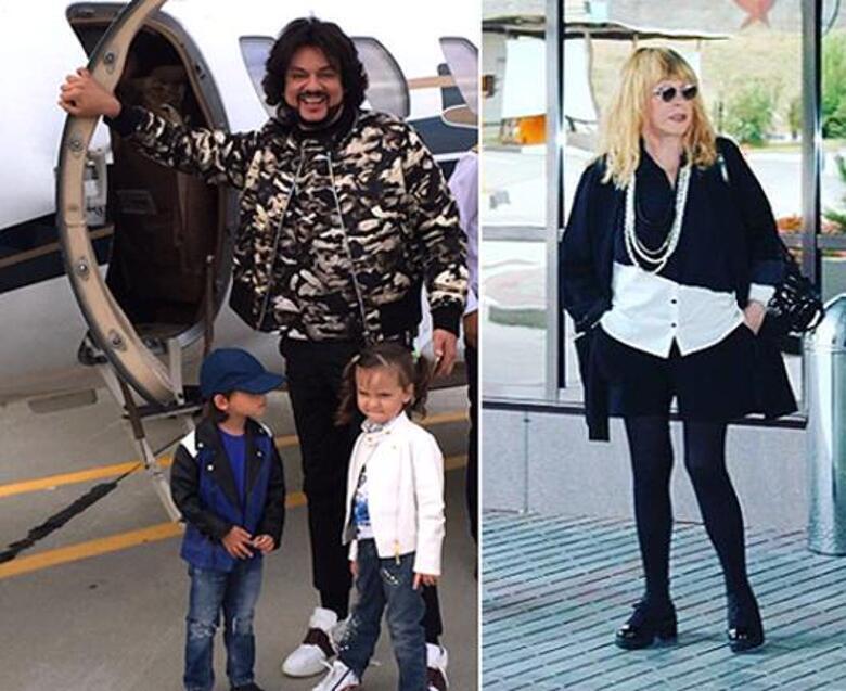 Филипп Киркоров с детьми/Алла Пугачева. Фото: Instagram.com/fkirkorov/forumpugacheva.