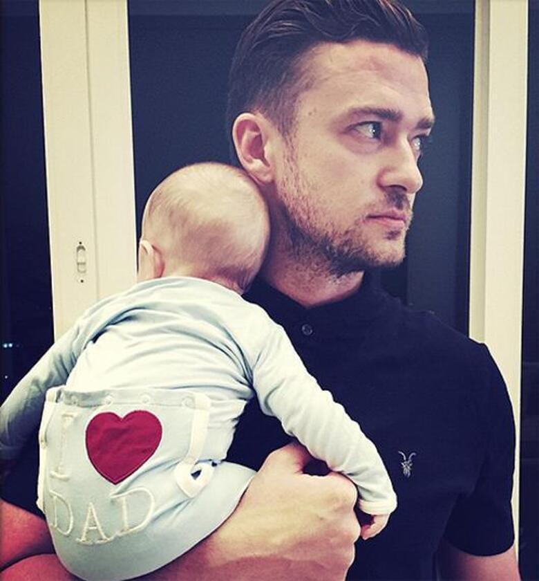 Джастин Тимберлейк с сыном. Фото: Instagram.com/justintimberlake.