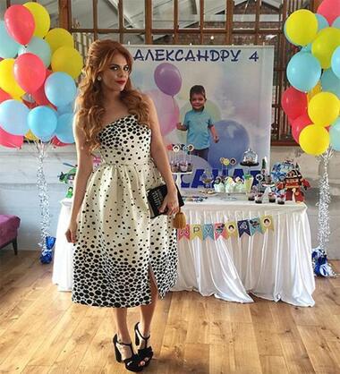 Анастасия Стоцкая на дне рождения сына. Фото: Instagram.com/100tskaya.