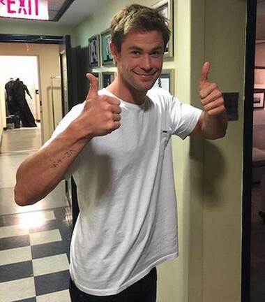 Крис Хемсворт. Фото: Twitter.com/@chrishemsworth.