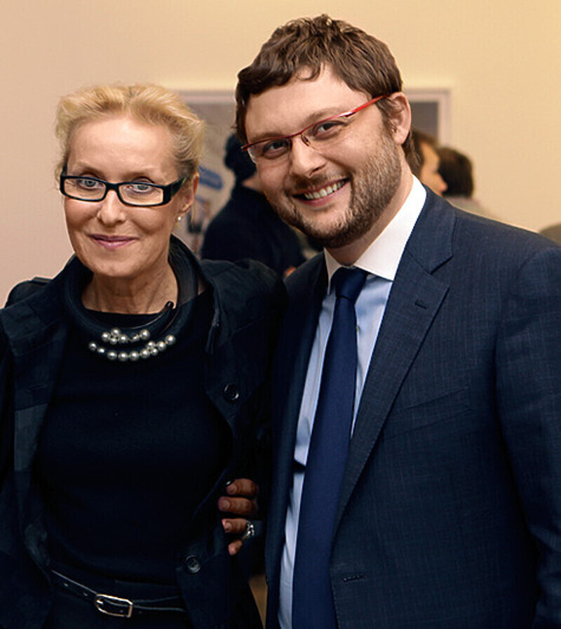 С режиссером, директором Мультимедиа Арт Музея Ольгой Свибловой. Фото: личный архив Василия Церетели.