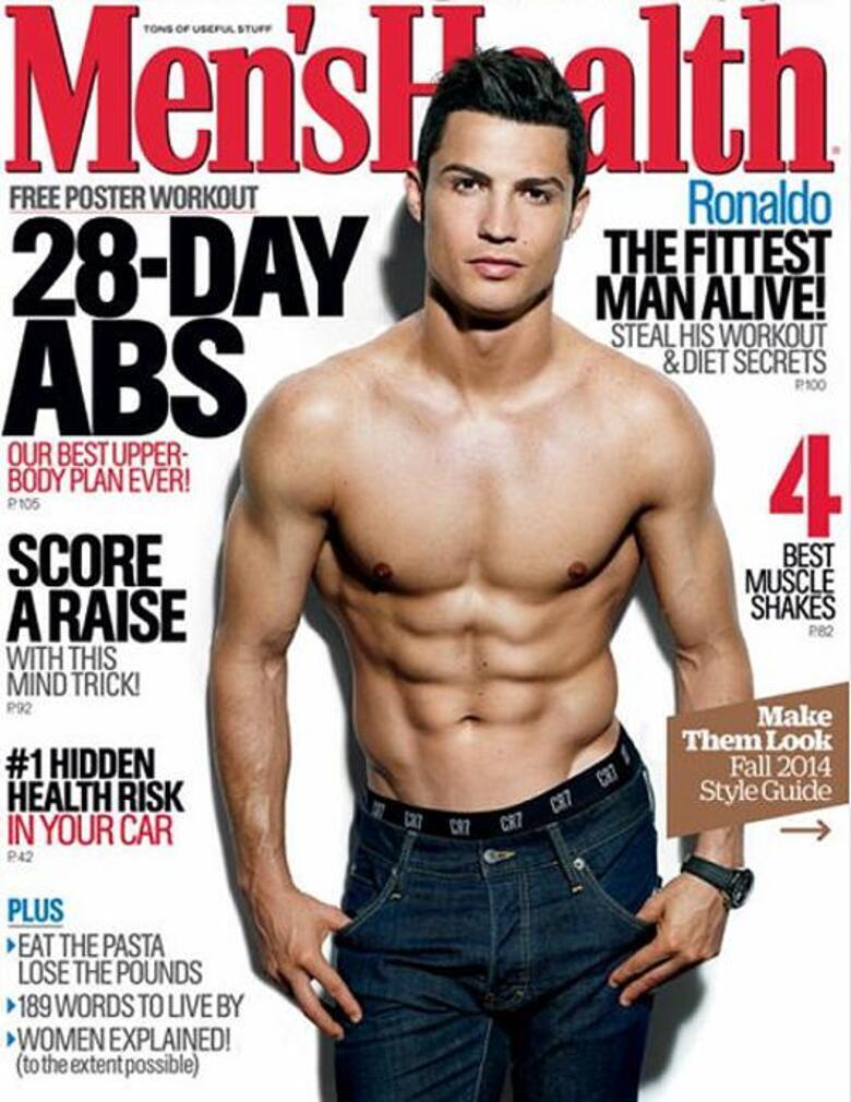 Криштиану Роналду на обложке американского Men's Health.