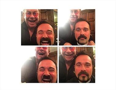 Элтон Джон и Евгений Лебедев. Фото: Twitter.com/@eltonjohndotcom.