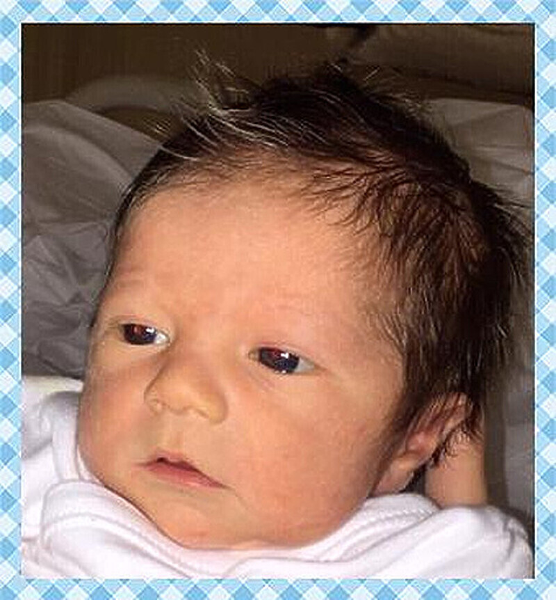 Младший сын Шакиры и Жерара Пике Саша Пике Мебарак. Фото: www.worldbabyshower.org.