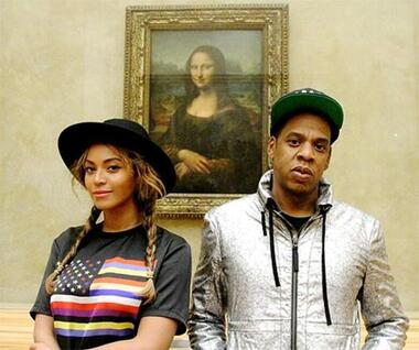 Бейонсе и Джей Зи в Лувре. Фото: iam.beyonce.com. 