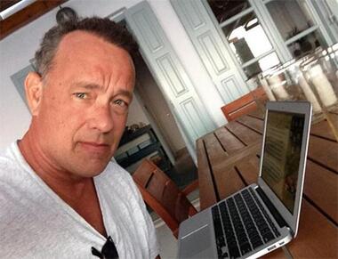 Том Хэнкс придумал текстовый редактор в стиле ретро. Фото: Twitter.com/@tomhanks. 