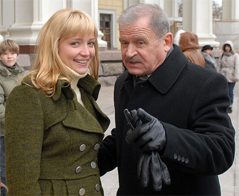 Сергей Никоненко во время съемок телесериала "Аннушка". Фото: Александр Корнющенко.